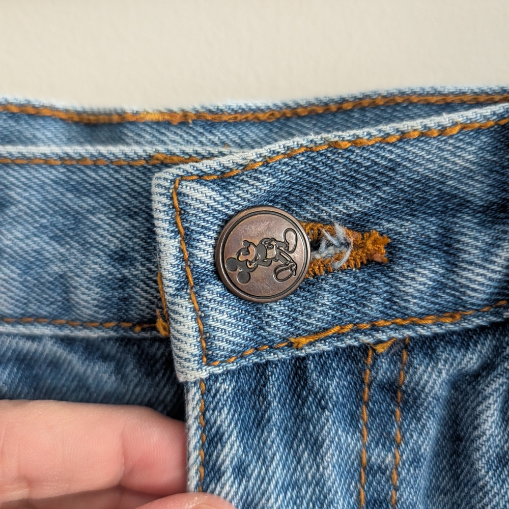 Disney Women's High Rise Jeans - Blue - Picture 5 of 11